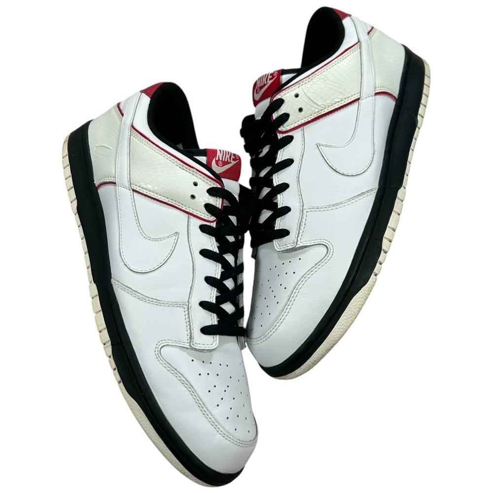 Vintage Nike Dunk Low CL Jordan Pack Jordan 2 White Black Red 2006 Sneaker Sz 13